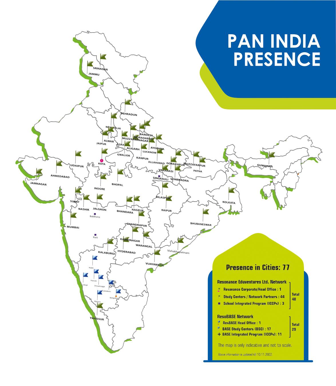 Resonance PAN India Network MAP