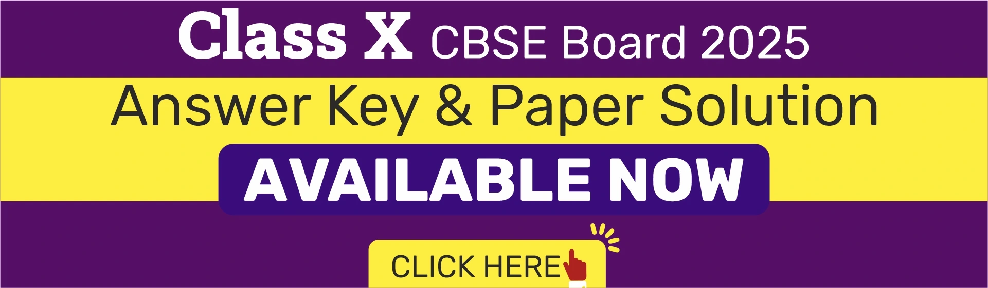 CBSE Class X 2025 Answer Key & Solutions