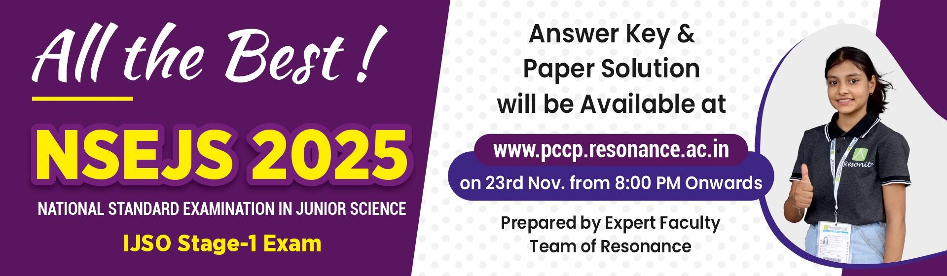 NSEJS Answer key | NSEJS Solutions | IJSO Stage 1 2025-26