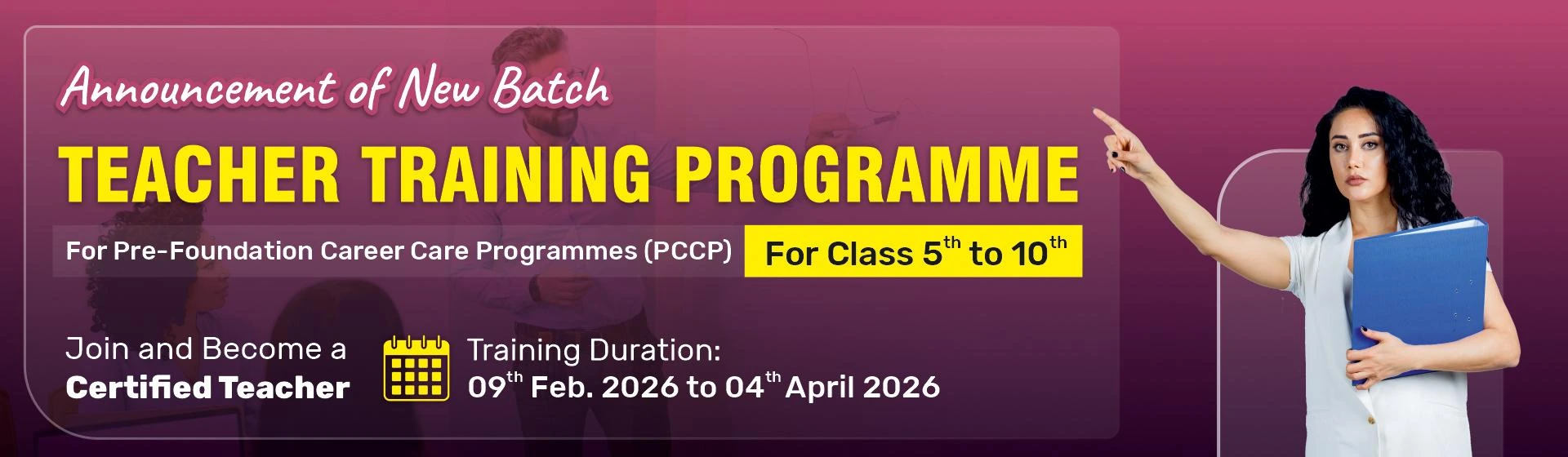TEACHER TRAINING PROGRAMME (PCCP)