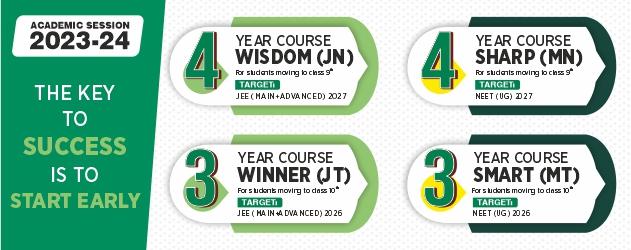 Three/Four year JEE (Main+Adv.) & NEET(UG) Courses