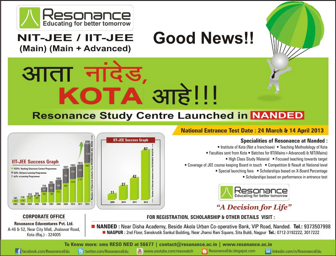Resonance Launches it's center in NANDED