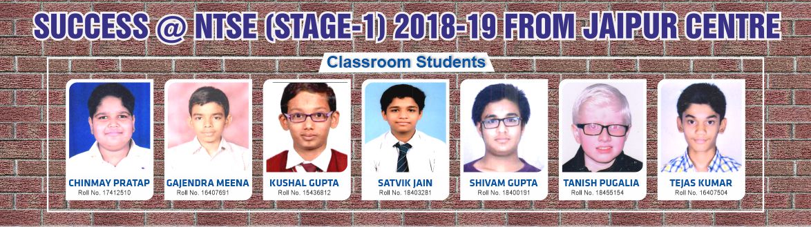 Jaipur NTSE Stage-1