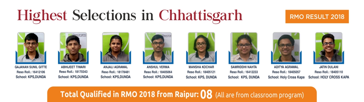 RMO Result 2018